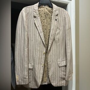 Scotch & Soda Linen Stripped Sportcoat - Medium fits like 38 Long